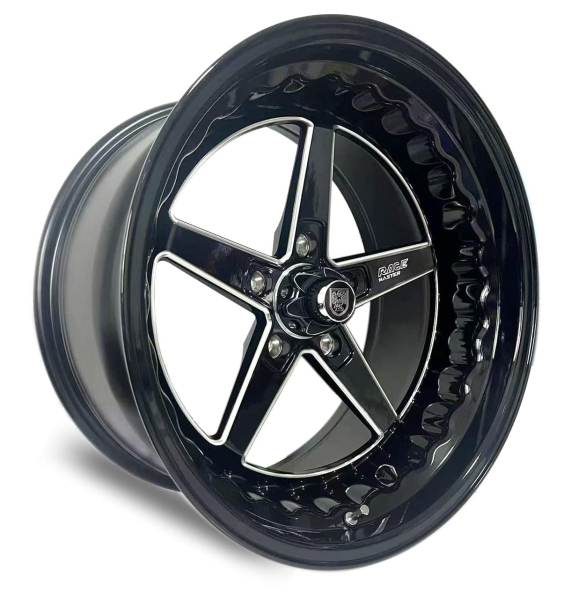 Muscle Car Racemaster Glanzschwarz 15x5,5 5x4.75